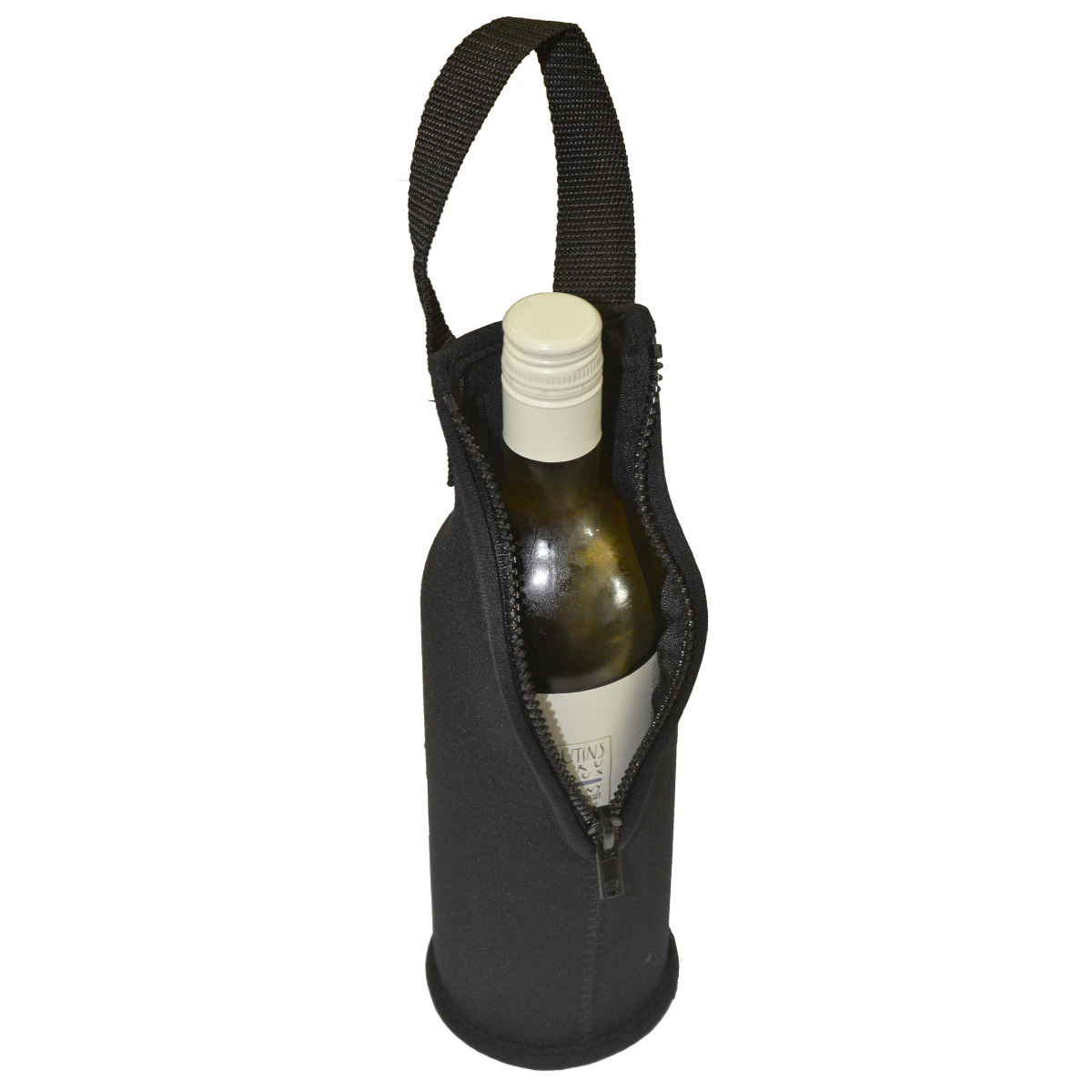 Vinart Isovino protection de bouteille en néoprène noir pour bout.jusqu'a 75